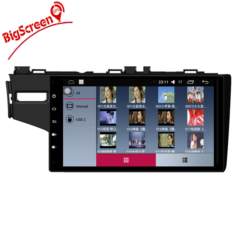 Discount The Newest Android 6.0 Player GPS Navigation For Honda Fit 2014-2017 Left Hand Stereo Multimedia Free Map Bluetooth no DVD 5