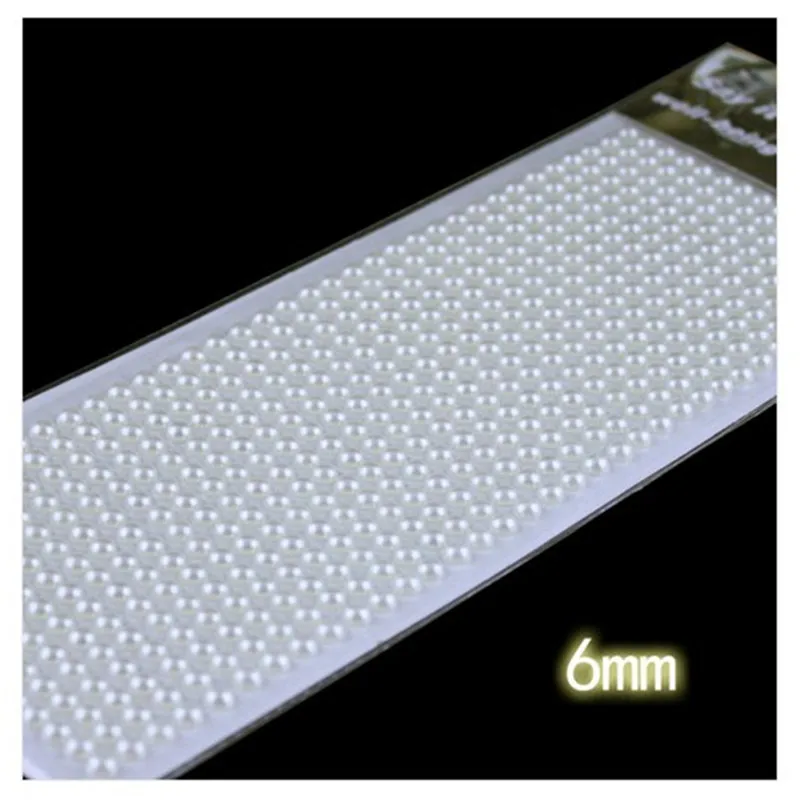 

Scrapbook Sticker 6mm 468 pcs /set Imitation Pearls Sticker DIY Decal Decor Accessories Wedding Frame decoration Children gifts