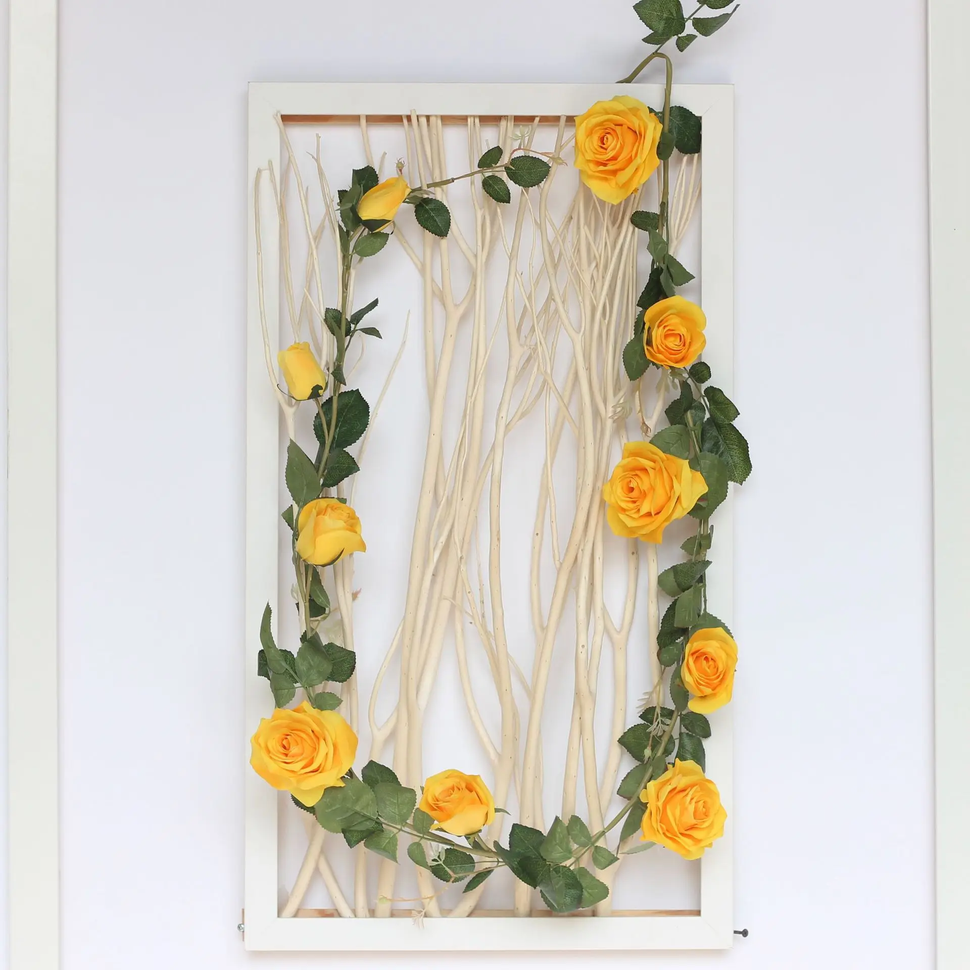 

180cm Artificial Roses Flowers Vines Ivy Wedding Decoration Silk Rose Flowers With Green Leaves Rattan Home Hanging Garden Decor