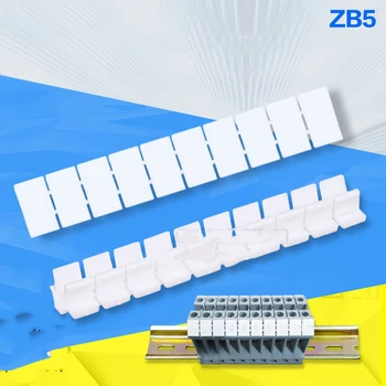 

100pcs ZB5 Blank Number MARKER UK3N ST2.5 Din Rail Terminal Blocks Maker Strips Label Connectors & Terminals Terminal Blocks