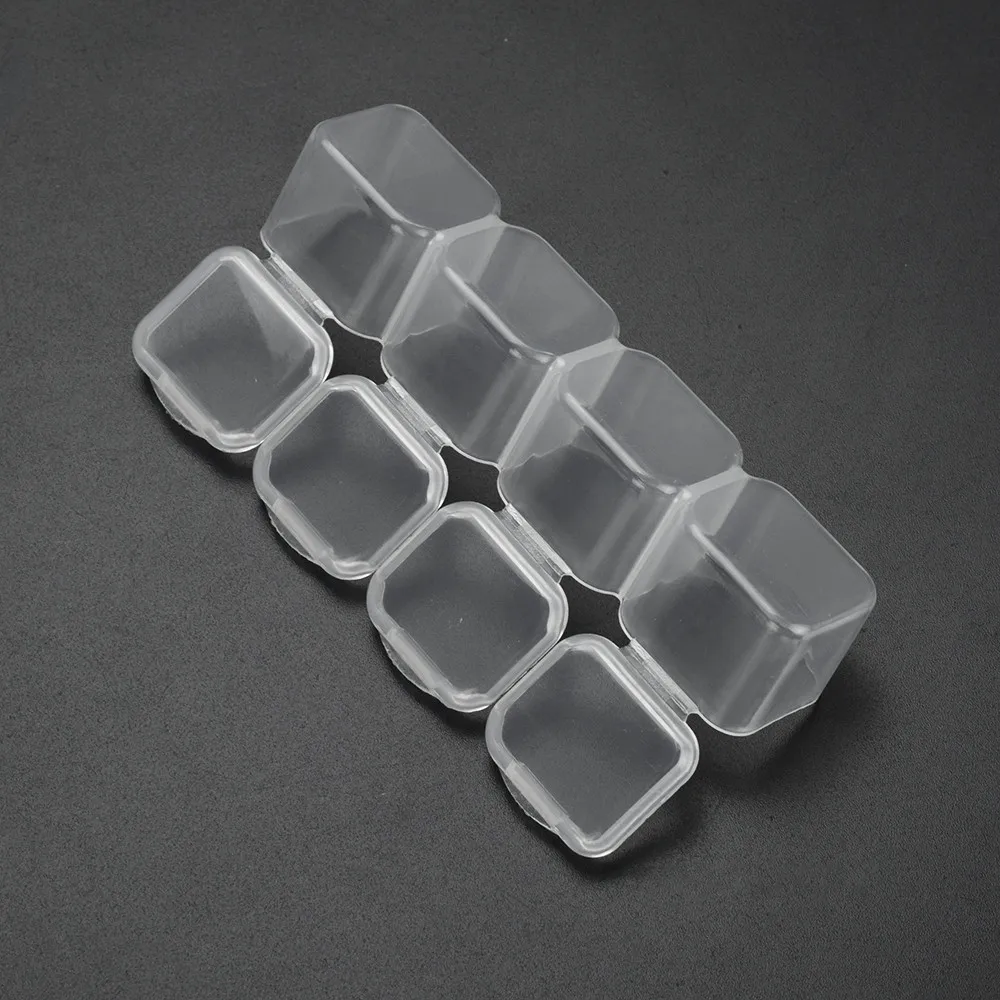 Новые дизайнерские украшения коробка Мода кольцо коробка для хранения пластик Tran Sparent дисплей Com Par мазь ювелирные изделия регулируемый подарок для женщин