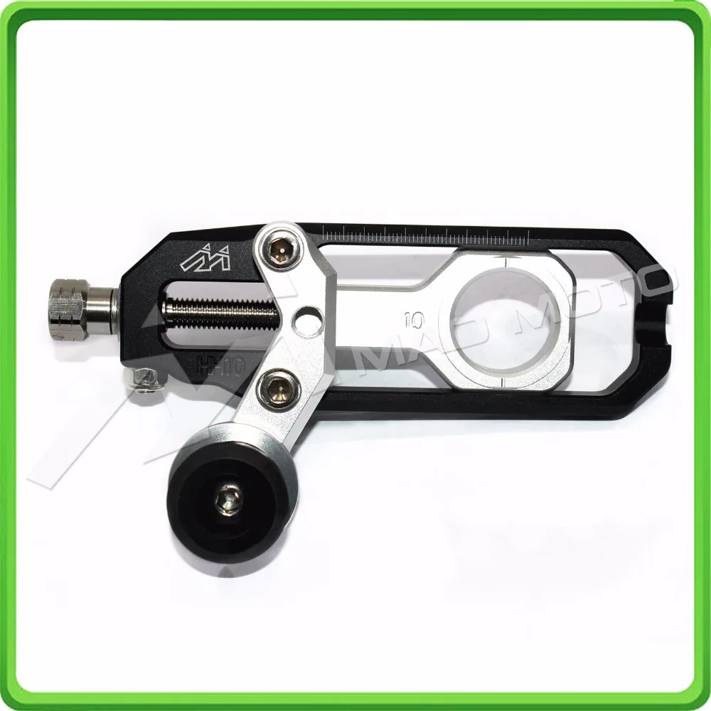 Motorcyclr Chain Tensioner Adjuster with spool fit for Honda CBR1000RR 2004 2005 2006 2007 CBR 1000 RR CBR1000 RR Black&Silver (6)