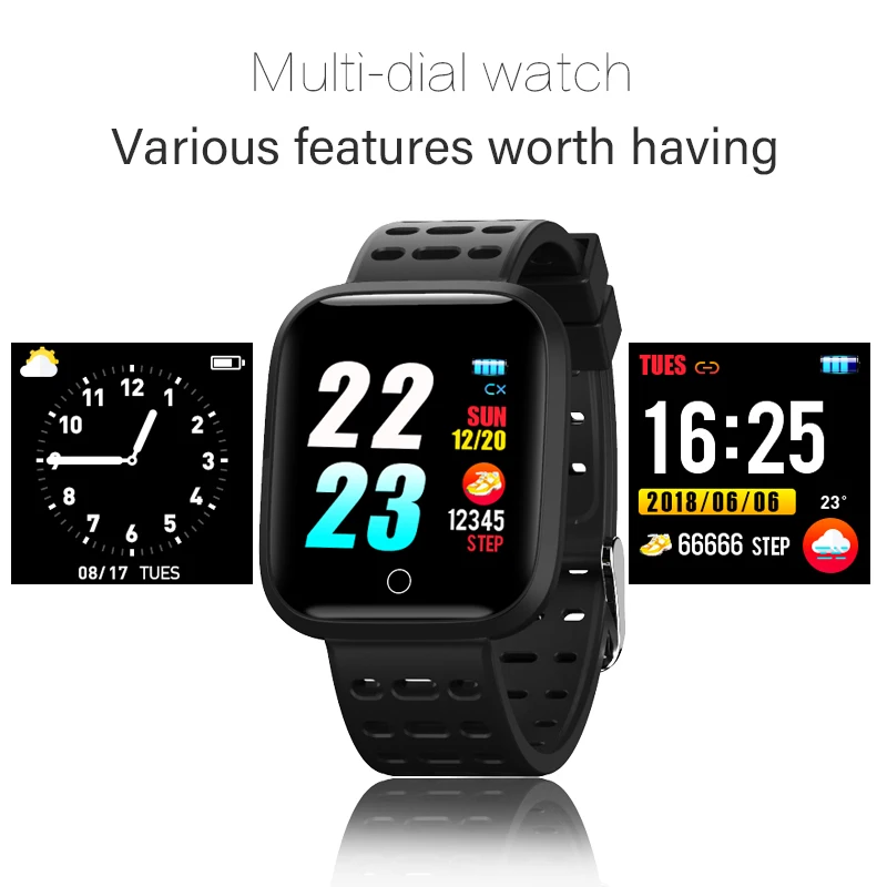 BANGWEI Smart Sport Watch Men IP68 Waterproof Watch Fitness Tracker Heart Rate Sphygmomanometer Electronic Clock For Android IOS