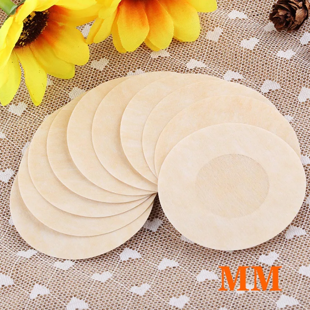 

Hot 20 Pairs Disposable Round Style Non-woven Fabric Stickers Breathable Soft Nipple Breast Covers Sexy Nipple Device for Women