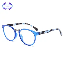 VCKA модные небьющиеся очки для чтения для женщин и мужчин сверхлегкие анти усталость цветок дужки пресбиопические очки диоптрий+ 1,0+ 4,0