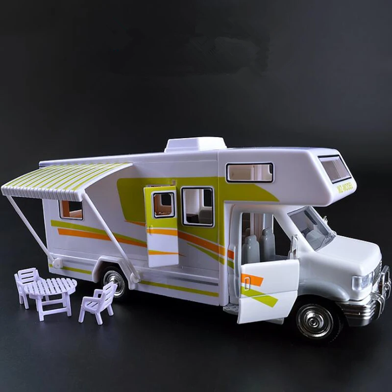 1:32 RV car furniture mounted more doors open sound and light back to the alloy force of car modelschildren diy play house toys 1:32 RV car furniture mounted more doors open sound and light back to the alloy force of car modelschildren diy play house toys