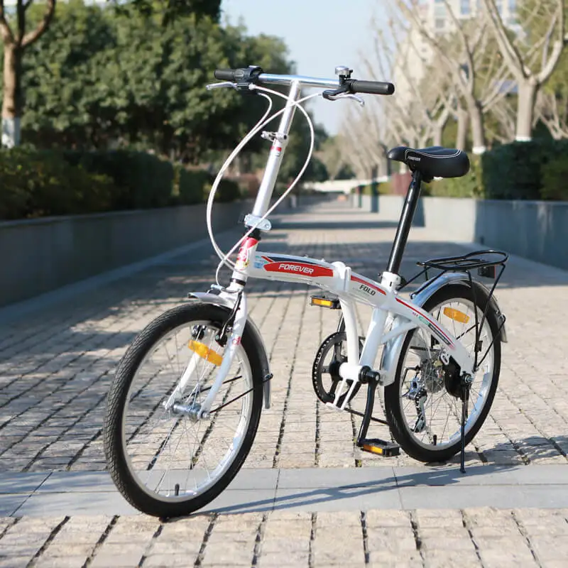 Perfect High carbon steel Folding Bicycle  Adult Men and Women Ultra-light Portable 20-inch Variable Speed Small Wheel B 0