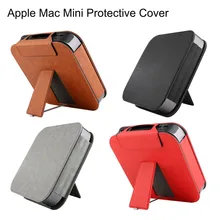 Искусственная кожа полный кожаный чехол протектор для Apple Mac Mini настольная подставка защитный чехол крышка рукав для Apple Mac Mini