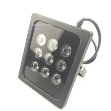 CCTV Профессиональный 9 шт. ИК светодиодов Массив ИК осветитель инфракрасный светильник IP66 водонепроницаемый ночного видения для камеры видеонаблюдения