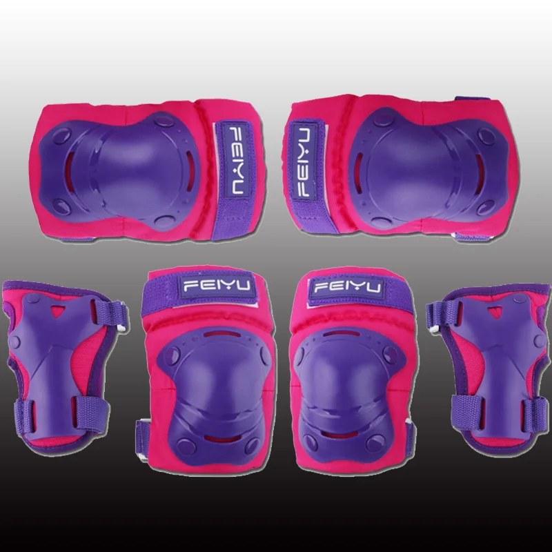 

6 in 1 Skating Cycling Roller Skating Protection Set Kids Knee Elbow Wrist Protective Pads Sport Protective Gear