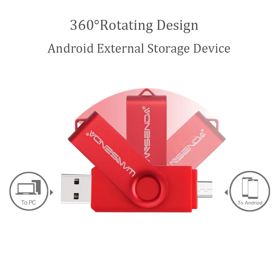 Новинка WANSENDA OTG USB флеш накопитель cle Usb 2 0 карта памяти 128 Гб 32 64 256 Смартфон