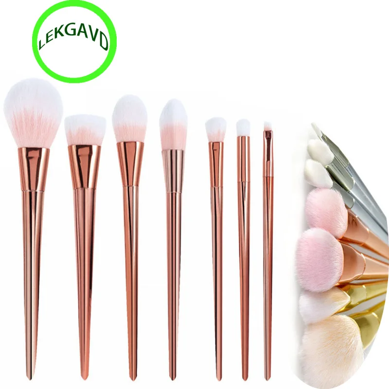 

7pcs/set Makeup Brushes Set Powder Foundation Eyeshadow Eyeliner Lip Brush Tool