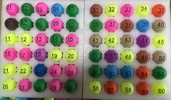 

1-200 Pcs Lottery Ball Digital Number Game Ball Tender Beating Ball Touch with Underline Pingpong Ball