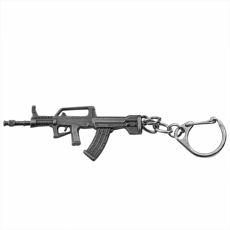 Классический стрельба игра пистолет брелок автомат Снайпер револьвер AK 47 и M16 и пустынный Орел талисманы металлический брелок ювелирные изделия - Цвет: QBZ95