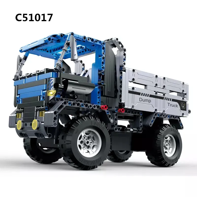 

638pcs 2in1 Technic Series RC Remote Control Dump Truck C51017 Building Blocks Toy For Baby Kids Children Educational Gifts Toys