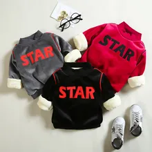 Зимние теплые толстовки для маленьких мальчиков; Повседневная утепленная Вельветовая куртка для новорожденных; флисовая толстовка для мальчиков; спортивная верхняя одежда для младенцев