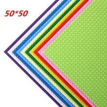 50*50 Dots Quality BasePlate Compatible With LegoINGlys Building Blocks DIY Base Plate 40*40cm Educatioinal Bricks Toys for Kids