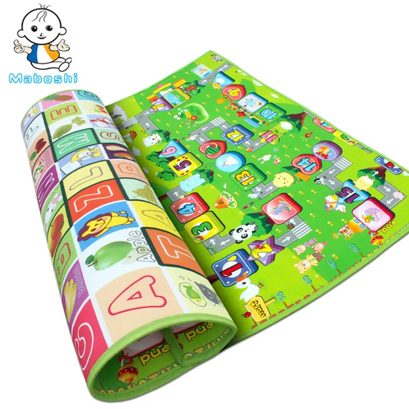 Maboshi Waterproof Double-Sides Children Play Mat Kids Game Mat Rugs Baby Crawling Mat Soft Eva Foam Carpet Child Baby toys