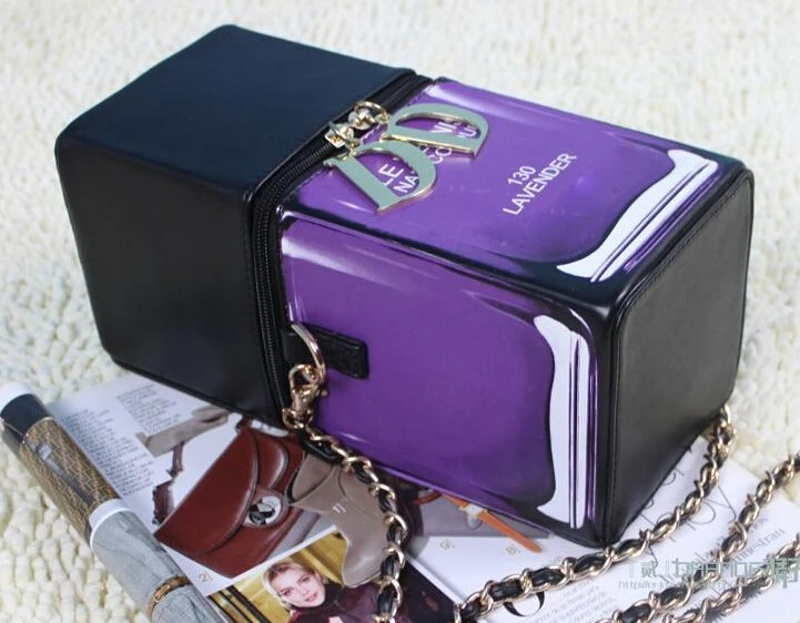 2015 Women Handbag Punk Nail polish Bottle Modeling Shoulder messenger