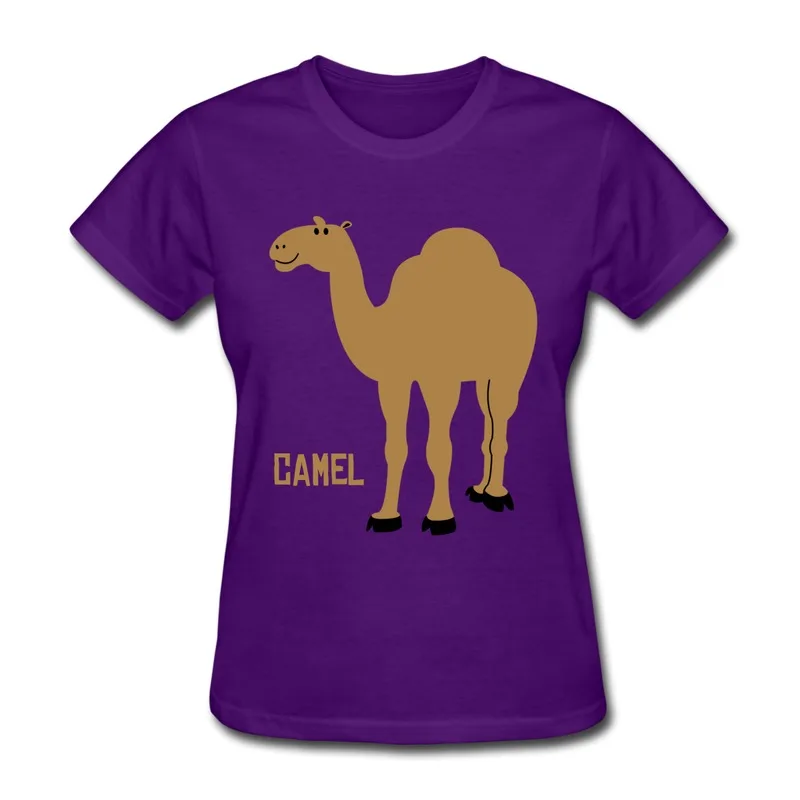 Designed Solid T Shirt Women's Camel TWO COLOR Classic Quote T-Shirts for Womens Only 1 Piece |