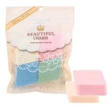 4 шт для лица для мытья лица макияж для чистки увеличивающаяся губка для отшелушивания скраб