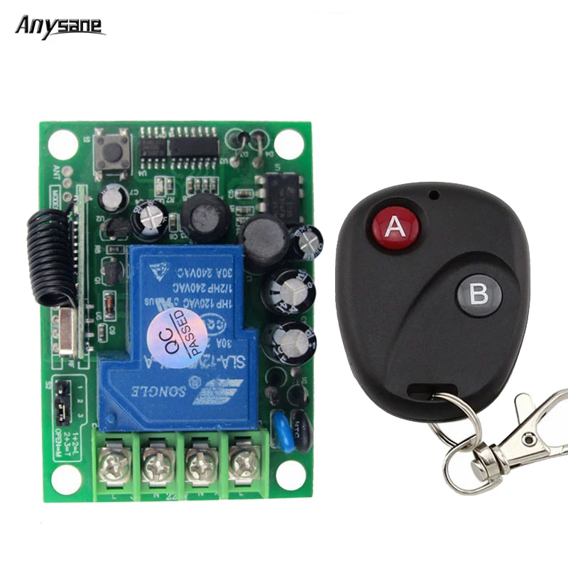

Universal wireless switch remote relay AC220V 30A RF 433mhz transmitter and receiver remote control controller for pump light