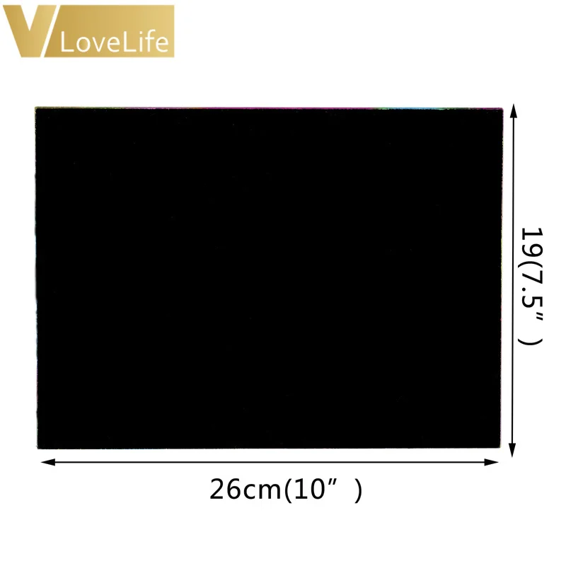 10 шт./партия 26*19 см волшебная цветная бумага для скретч Арта картинки-раскраски доступны с обеих сторон скребки рисунок игрушки для детей