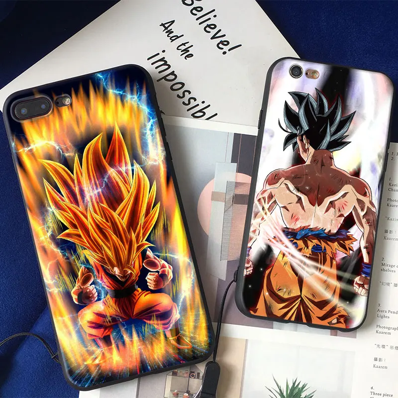

Dragon Ball Z GT Super Goku Cover For Apple iPhone 5 5S SE 6 6S 6Plus 6sPlus 7 7Plus 8 8Plus X Soft Silicone Tpu Phone Case