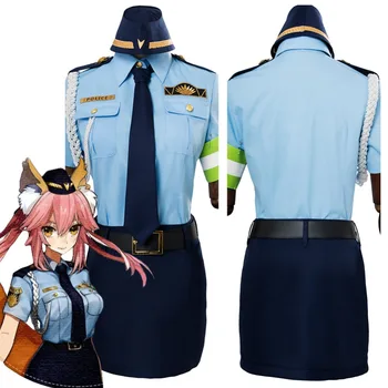 

[Aug. STOCK] 2018 Anime Fate/Extella Link Tamamo No Mae Police Suit Uniform Cosplay Costume For Women Halloween Free Shipping.