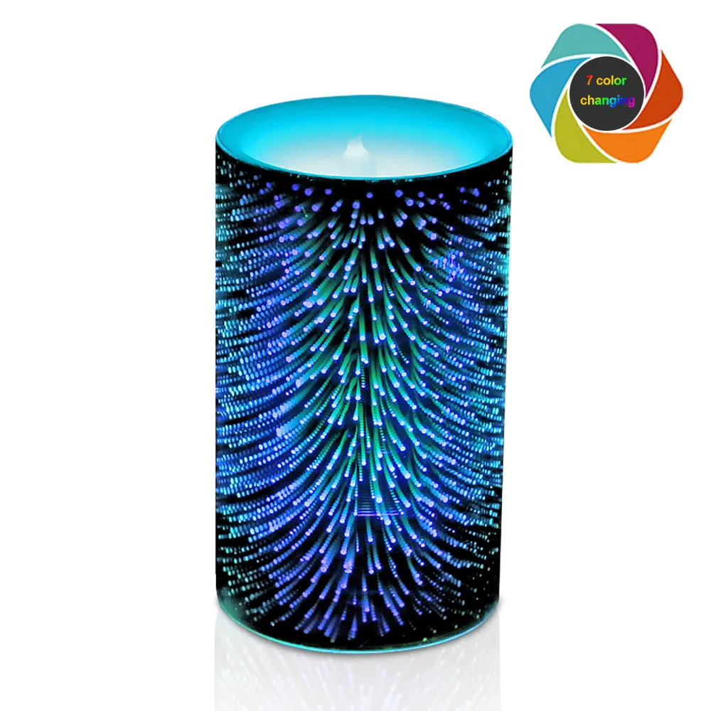 Giveu 3d flameless led candles with timer battery operated candles