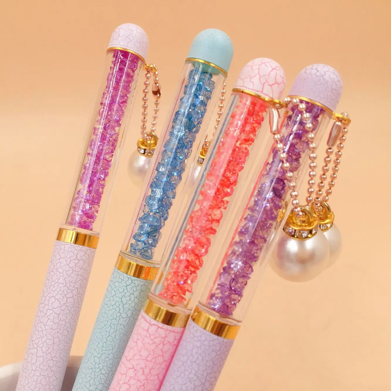 Необычная ручка. Ручки шариковые. Ручка фиолетовая. Ручки с блестками шариковые. : icbp600/rd.