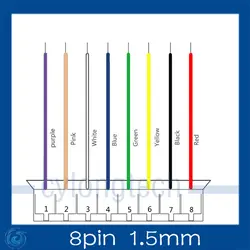 Мини. Micro 1.5 мм T-1 8-Булавки Conector ж/. X 10 sets.8 pin 1.5 мм