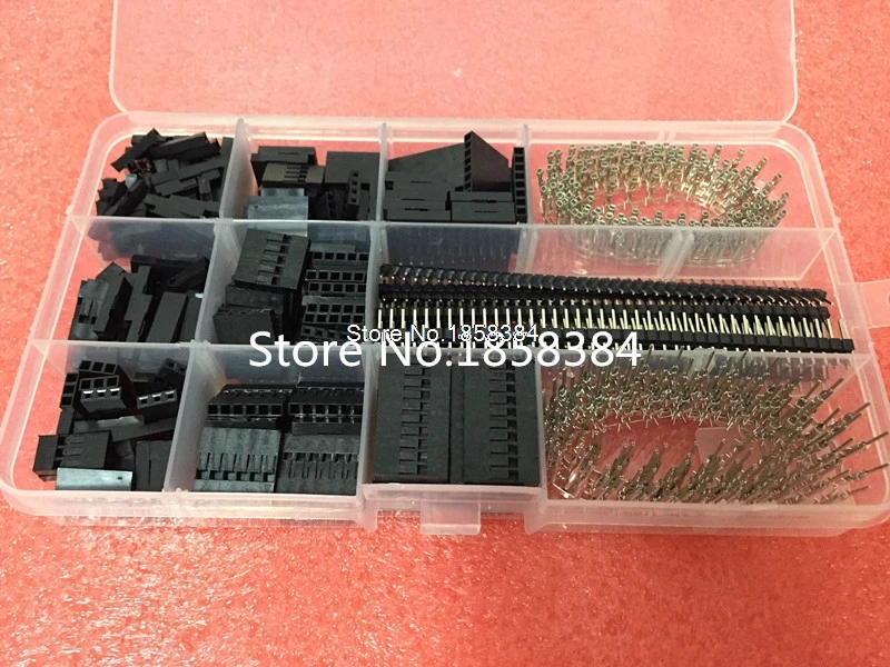 

430PCS/LOT 40 Pin 2.54mm Pitch Single Row Female Dupont Male/Female Pin Connector Kit