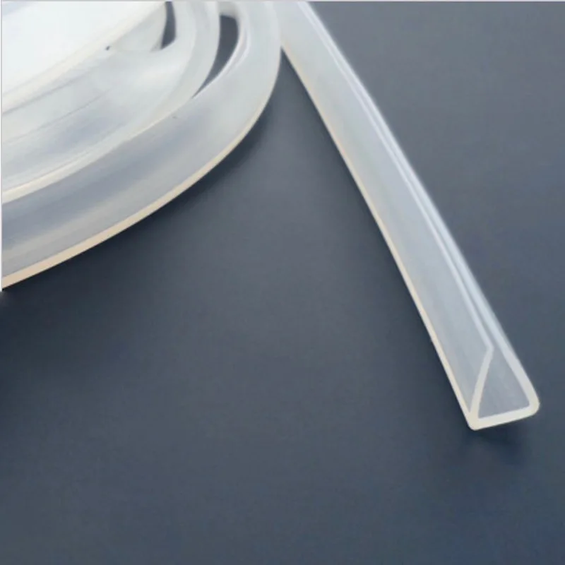 Silicon Rubber U Strip Edge Shield Encloser Bound Glass Metal Wood
