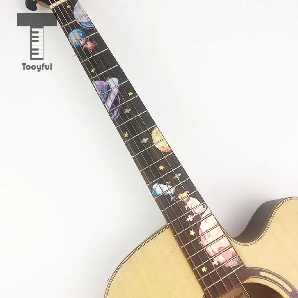 Tooyful Novelty DIY Guitars Fretboard Fingerboard Label Decals Sticker Musical Instrument Accessory