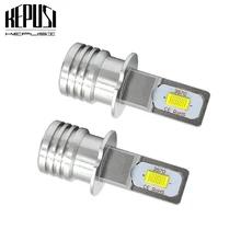 Buy 2x H3 Canbus Error Free Led Fog Light Bulb Auto Car Motor Truck Driving DRL LED Bulbs 12V 24V for Cars White Golden Car styling Free Shipping