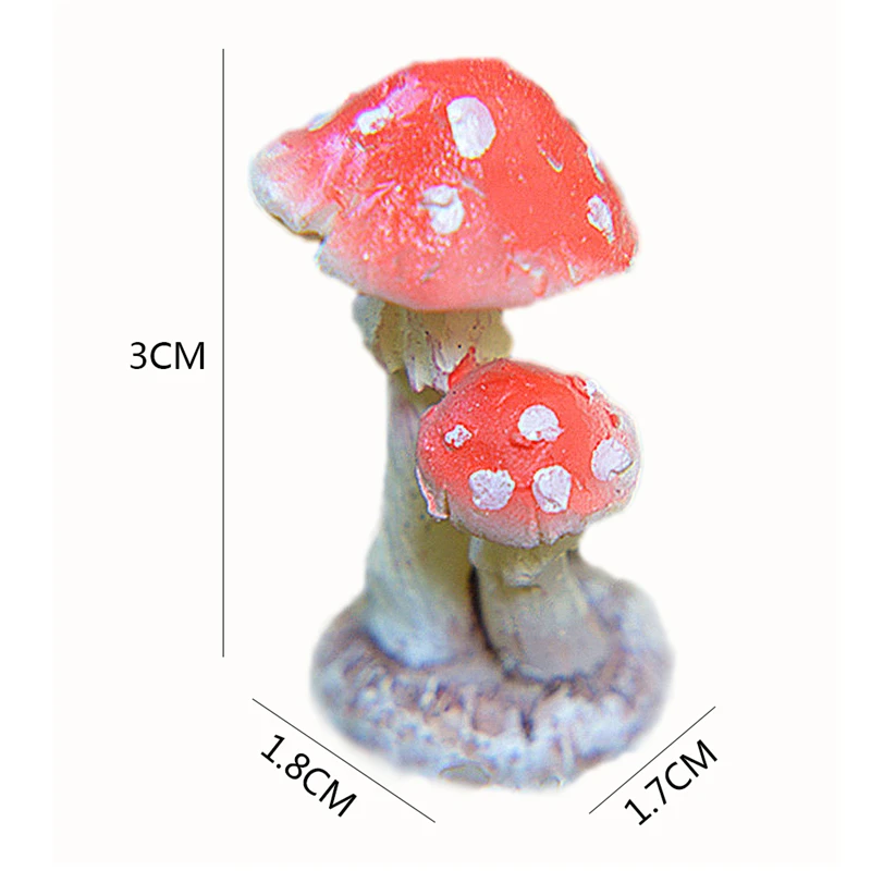 Мини Смолы Сад горшке грибы микро пейзаж Карликовые деревья завод садоводство сад аксессуар украшения ставки Craft