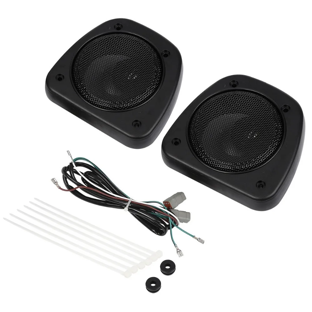

pair Black Audio Fairing Lower Speaker Kit For Harley Touring Street Glide FLTRX FLHTC FLHX FLHTCUTG 06-13