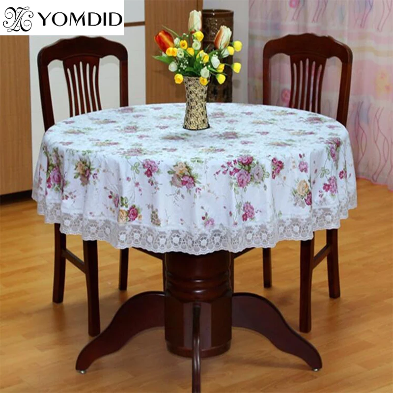 زهرة نمط جولة الجدول القماش البلاستيكية البلاستيك oilproof الزخرفية الرعوية أنيقة للماء النسيج غطاء الطاولة زهرة نمط جولة الجدول القماش البلاستيكية البلاستيك oilproof الزخرفية الرعوية أنيقة للماء النسيج غطاء الطاولة