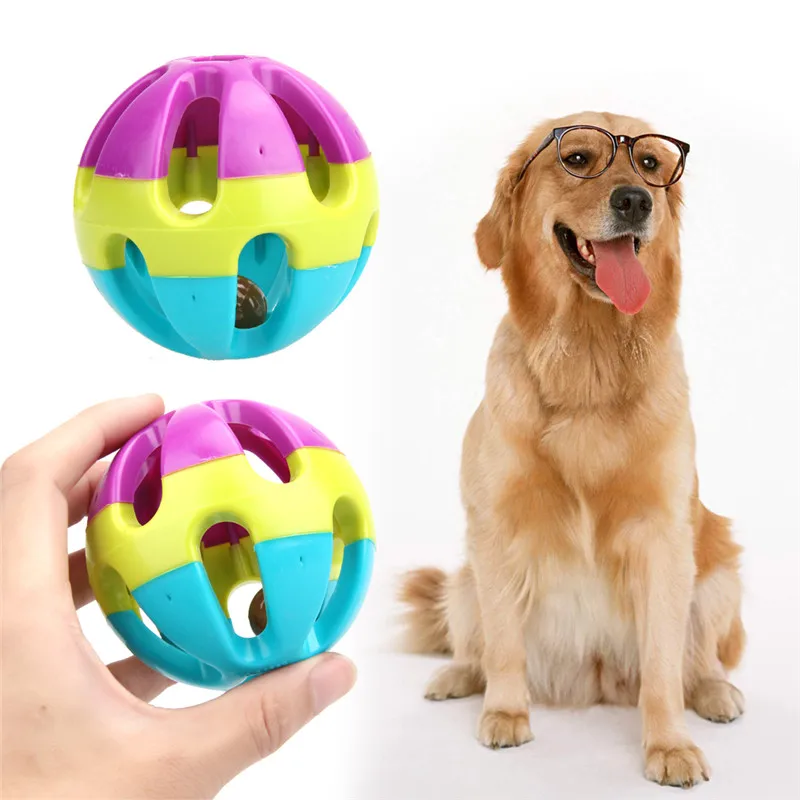 Abs Jingle Ring Ball Pet Toy For Cat Dog Puppy Happy Jingle Bell Ball