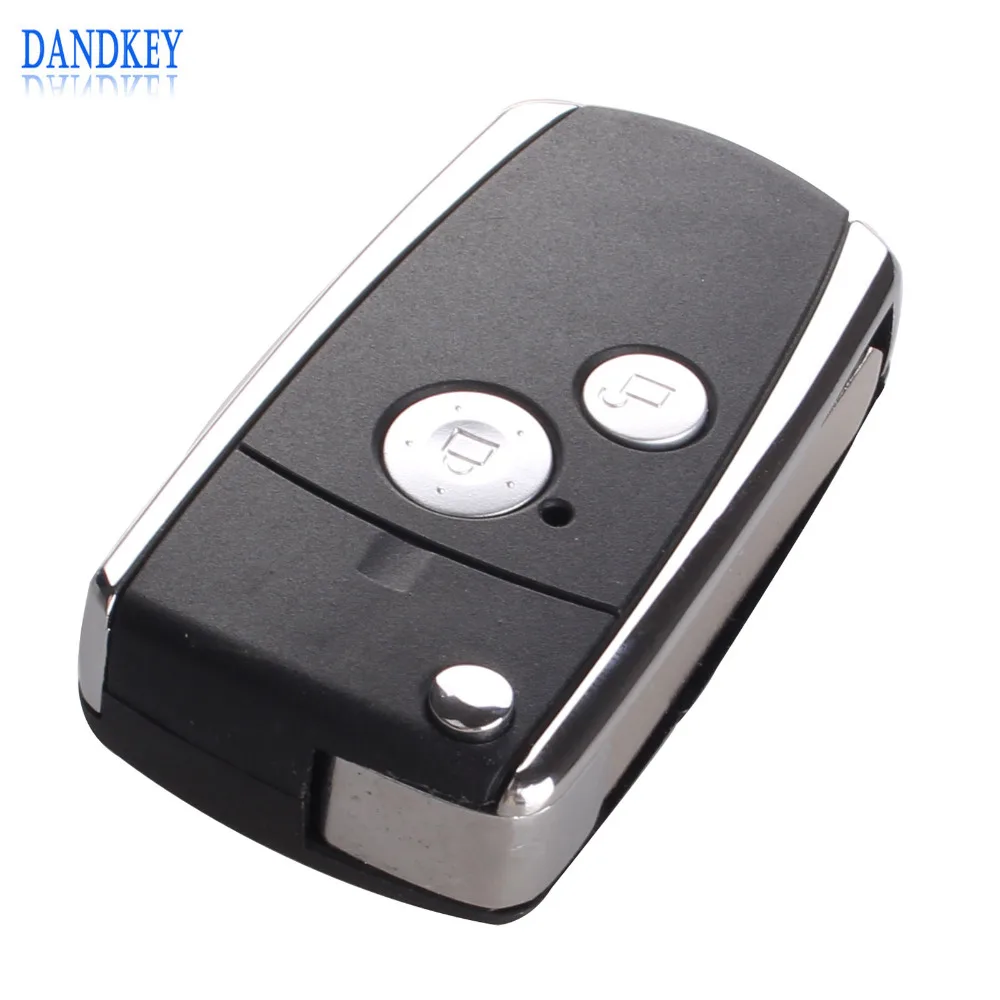 

Dandkey 2 Buttons Modified Remote Black Flip Key Shell For Honda CIVIC CRV JAZZ ACCORD ODYSSEY With Logo