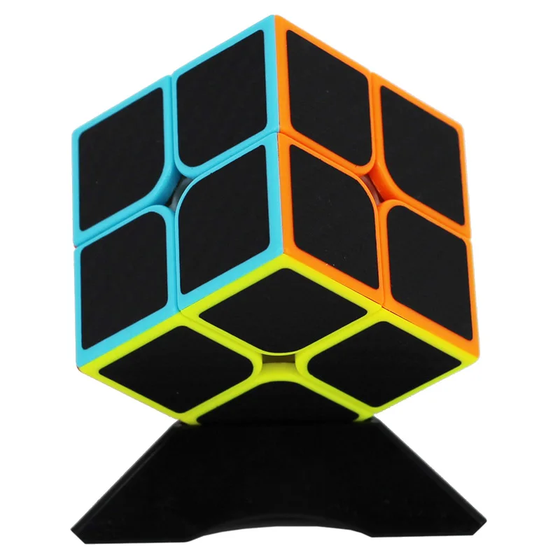 zcube carbon fiber sticker speed 3x3 magic cube кубик рубика 3x3x3 magico de cubos 3by3 brain teaser educational rubic toys 2023 MOYU Carbon Fiber Sticker Speed 2x2 Magic Cube Budget Magico 2x2x2 Educational 2by2 Cubo Brain Teaser Toys For Kids Adults