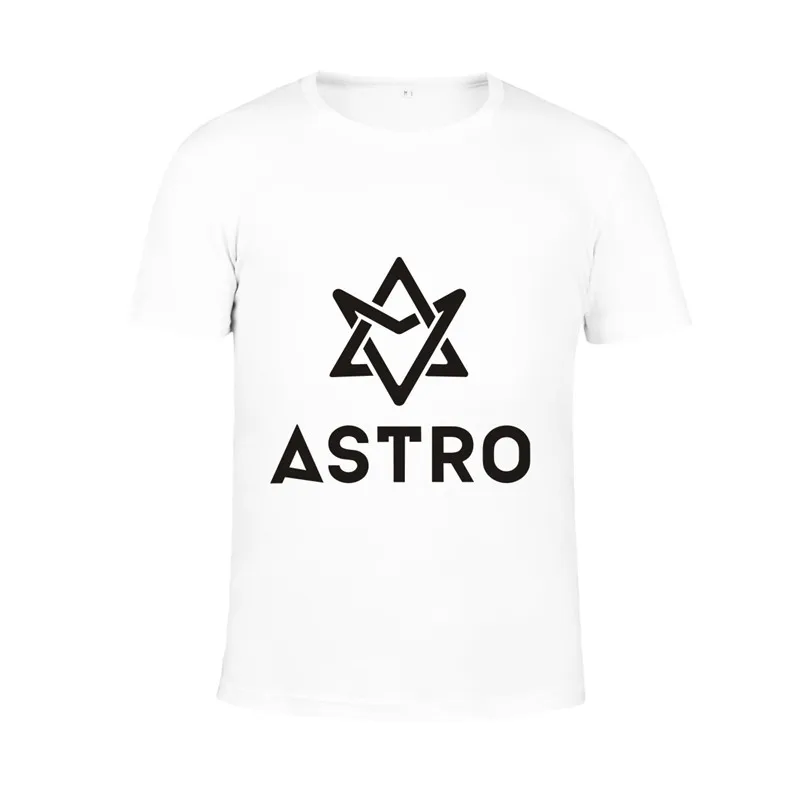 KPOP Корейская мода ASTRO альбом MJ Rocky JINJIN EUNWOO MOONBIN SANHA хлопковая футболка одежда