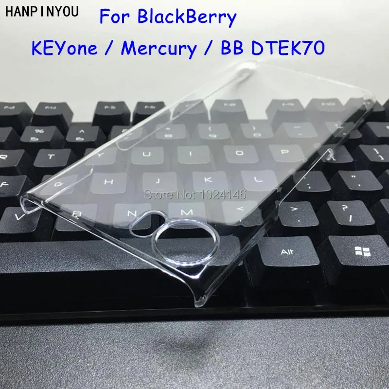 

For BlackBerry KEYone / Mercury / BB DTEK70 4.5" New Slim Crystal Transparent Hard PC Back Case Protection DIY Plastic Cover