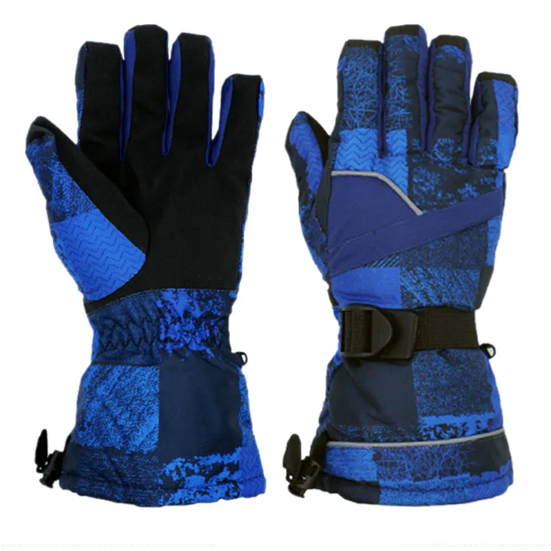 Men Top Quality Skiing Gloves Thicken Warm Windproof Snow Ski Gloves