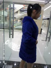 The new 2014 fox with rabbit fur long-sleeved long coat