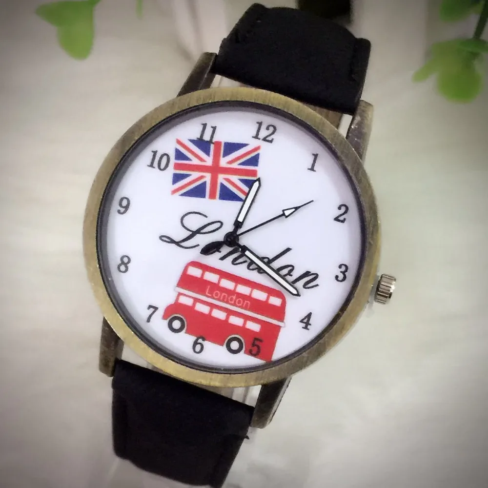 

Women Watches Top Brand Luxury Lovely Cute pattern Ladies Watch Analog Quartz Watch Clock Female Gift