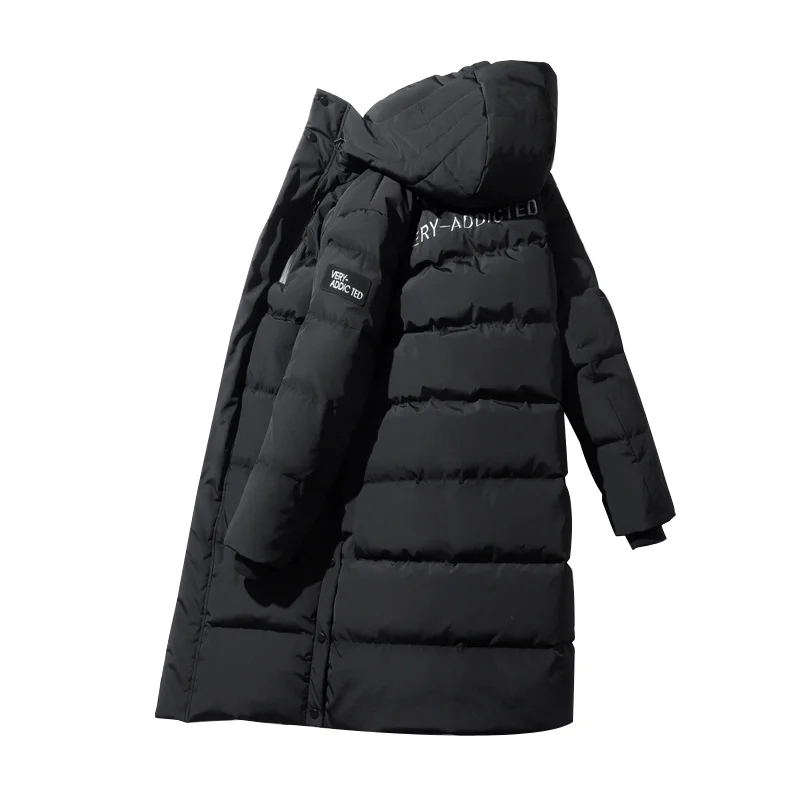 Be. YuMiao зимняя мужская утолщенная Повседневная хлопковая стеганая куртка ветрозащитная дышащая Длинная Куртка парка размера плюс 3XL парка с капюшоном