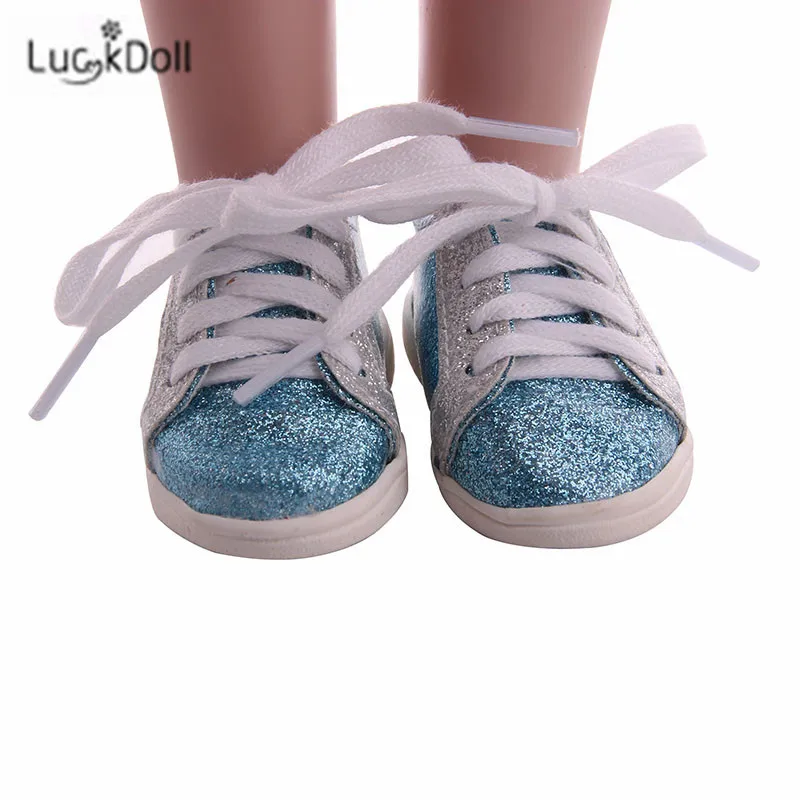 LUCKDOLL вафельная пятиугольная обувная игрушка ShoesFit 18 дюймов американская 43 см детская кукла одежда аксессуары, игрушки для девочек, поколение, день рождения Gif