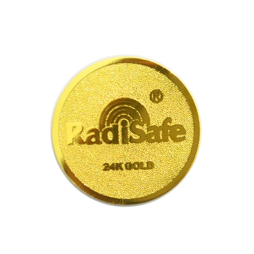 

2019hot product realy work shiled Radisafe 99.8%24K-Gold Radi Safe anti radiation sticker 30pcs/lot free shppin